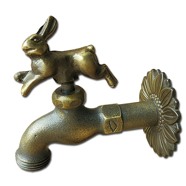 銅製水龍頭-躍兔